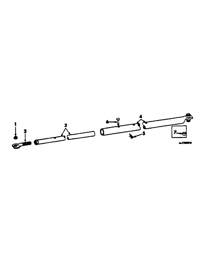 Схема запчастей Case IH 700 - (AG-25) - FRONT STEERING LINKAGE, FOR USE WITH FURROW OR LAND HITCH 