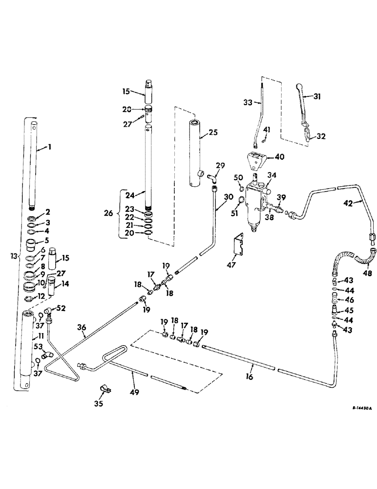 Схема запчастей Case IH 315 - (F-20) - HYDRAULICS SYSTEM, HYDRAULIC REEL LIFT ATTACHMENT (07) - HYDRAULIC SYSTEM