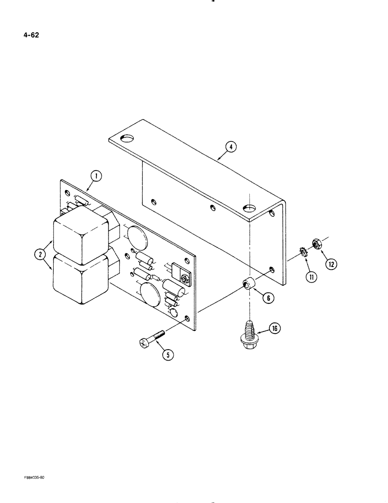 Схема запчастей Case IH STEIGER - (4-62) - TIME BASE FLASHER ASSEMBLY (04) - ELECTRICAL SYSTEMS