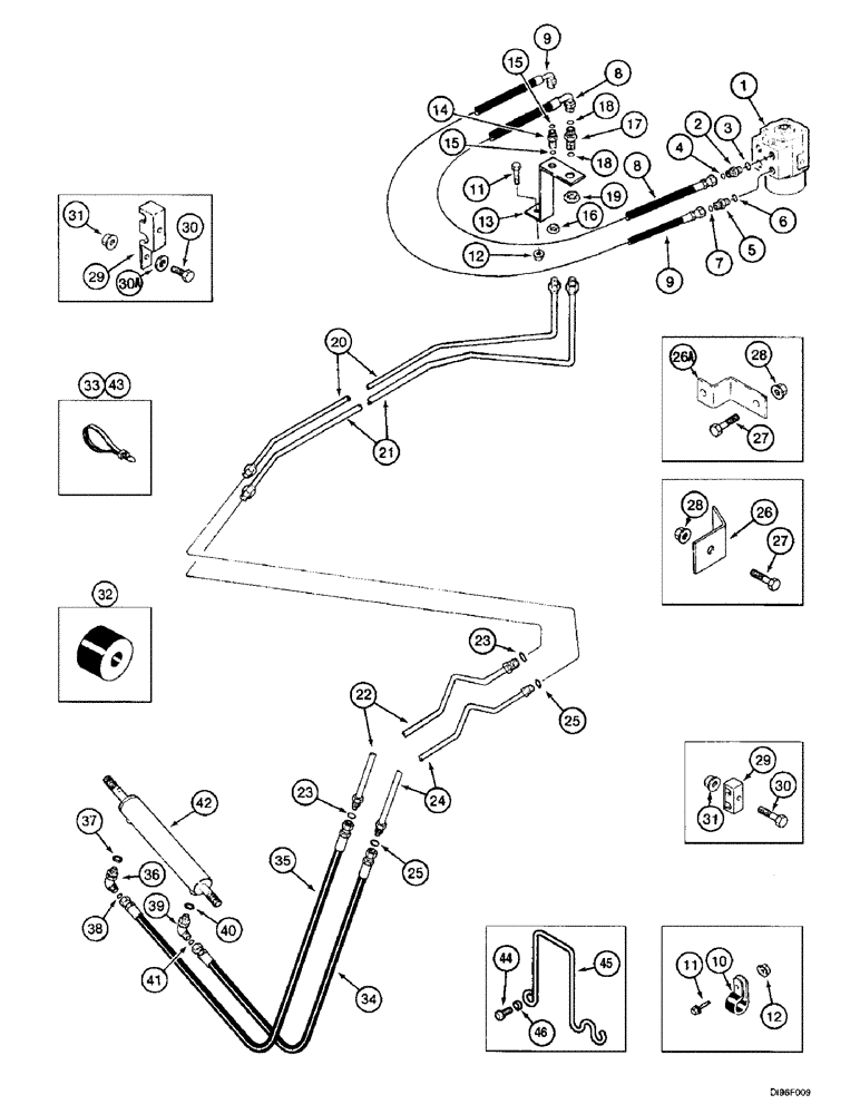 Схема запчастей Case IH 2166 - (5-06) - STEERING SYSTEM, PUMP TO CYLINDER (04) - STEERING