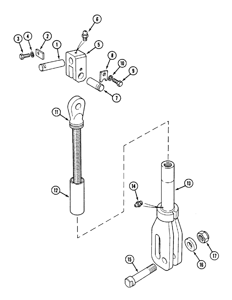 Схема запчастей Case IH 1594 - (9-326) - LIFT LINK ASSEMBLY (09) - CHASSIS/ATTACHMENTS