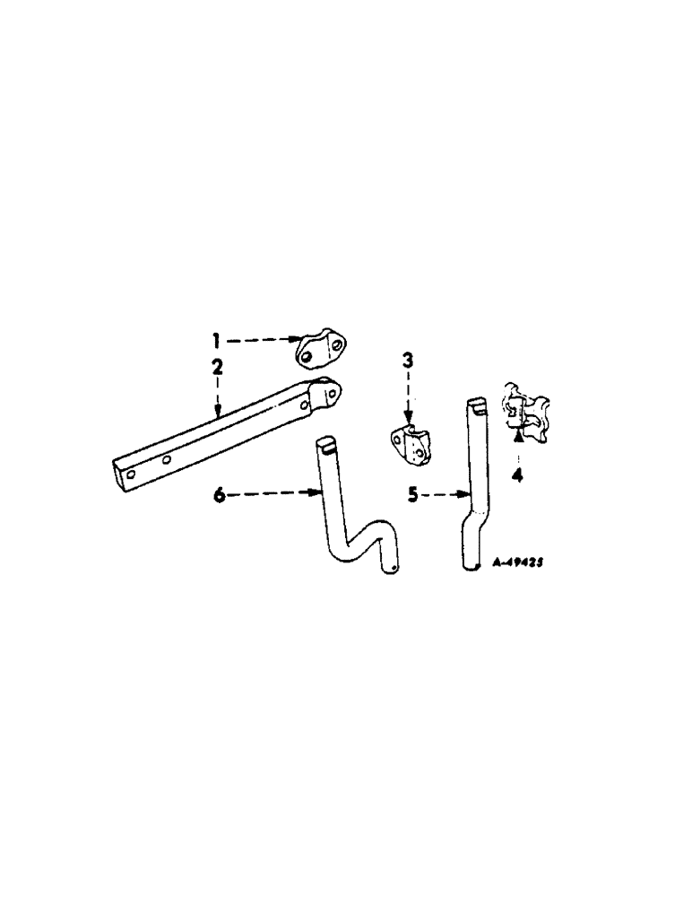 Схема запчастей Case IH 4-FTC43 - (B-03[A]) - COLTER SHANKS AND CLAMPS, ONE PER FURROW 