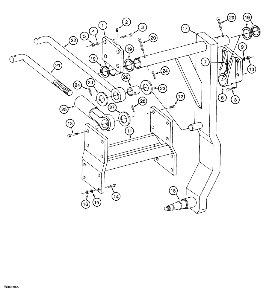 Схема запчастей Case IH 5700 - (9-020) - AXLE AND MOUNTING, ALL TRAIL BEHIND MODELS (18) - MISCELLANEOUS