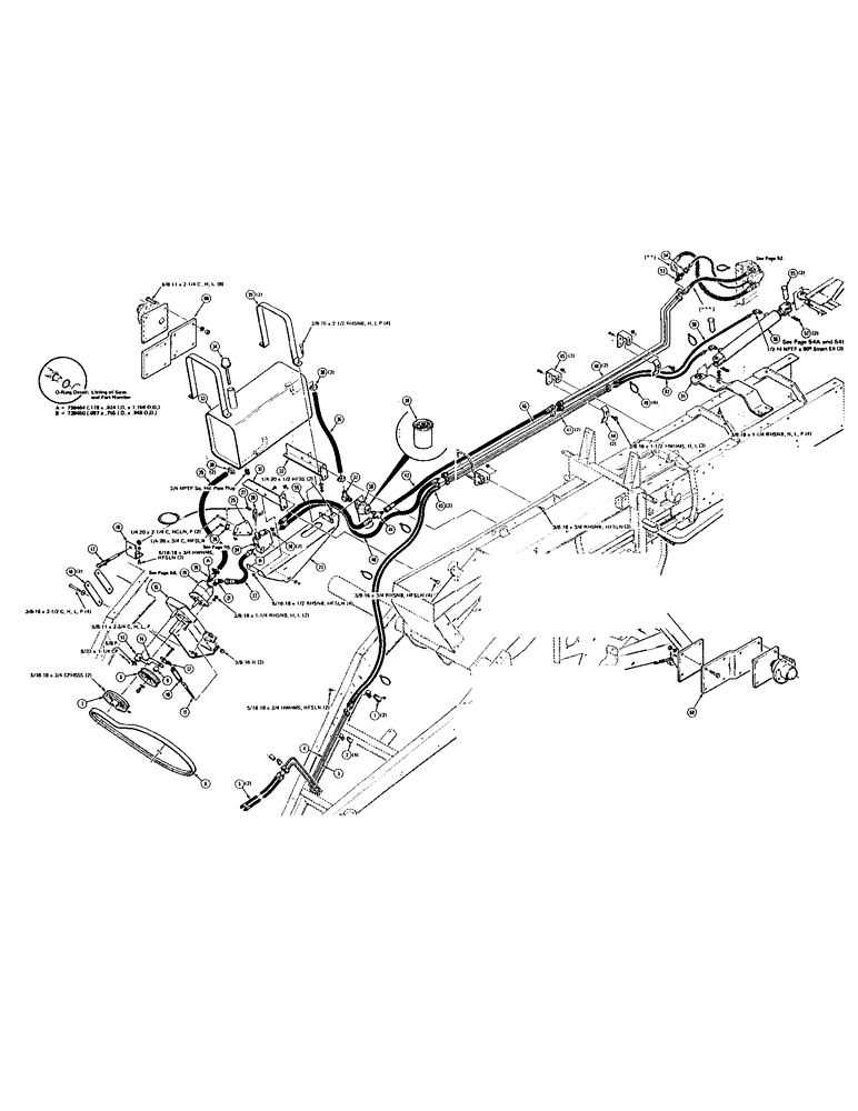 Схема запчастей Case IH 8540 - (50) - BALE THROWER HYDRAULIC CONTROL ASSEMBLY (16) - BALE EJECTOR