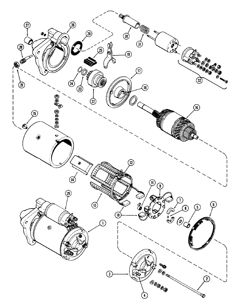 Схема запчастей Case IH 1690 - (S12-1) - K919752 STARTER, LUCAS NO. 26379 (06) - ELECTRICAL SYSTEMS