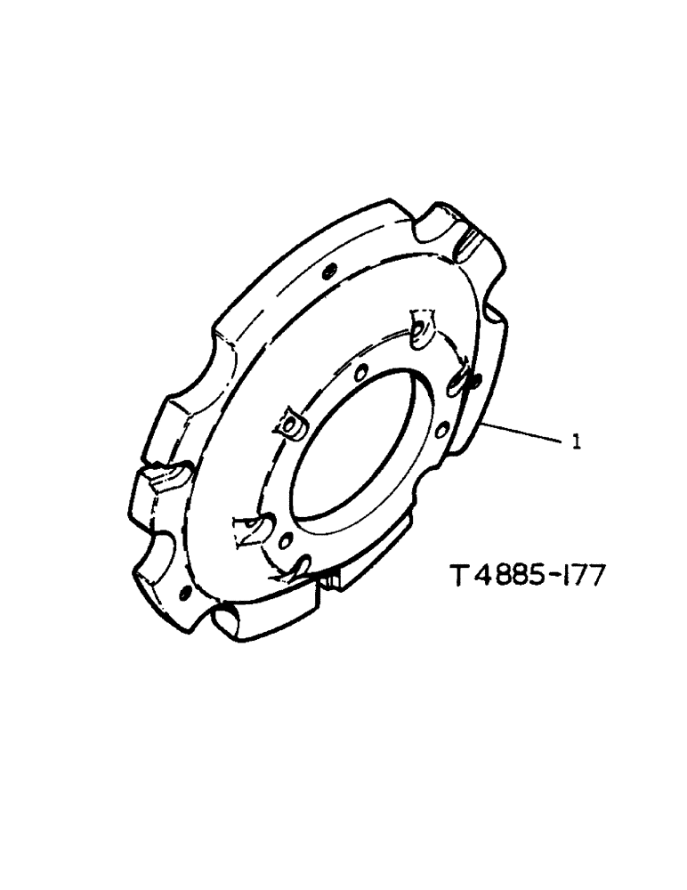 Схема запчастей Case IH 384 - (02-01) - MISCELLANEOUS, REAR WHEEL WEIGHTS Accessories & Attachments / Miscellaneous