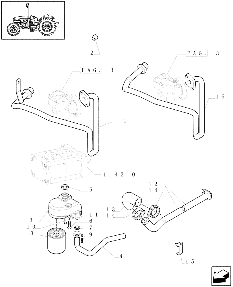 Схема запчастей Case IH JX1095C - (1.82.1[02]) - LIFTER, LINES (07) - HYDRAULIC SYSTEM