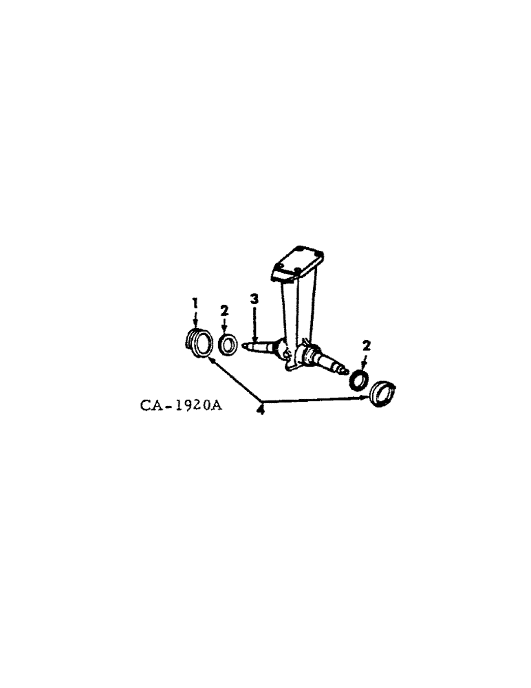 Схема запчастей Case IH HYDRO 100 - (14-02[A]) - SUSPENSION, TRICYCLE FRONT AXLE, 766, 966, 1066, 1466, HYDRO 100 TRACTORS Suspension