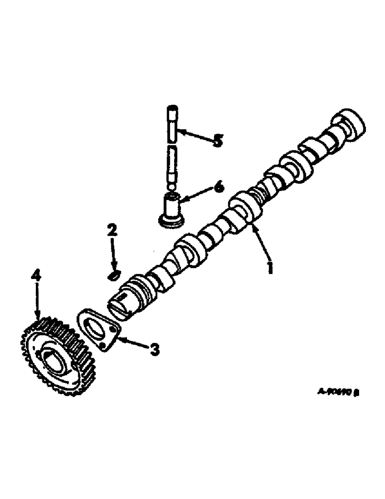 Схема запчастей Case IH 2500 - (12-023) - CAMSHAFT AND RELATED PARTS Power