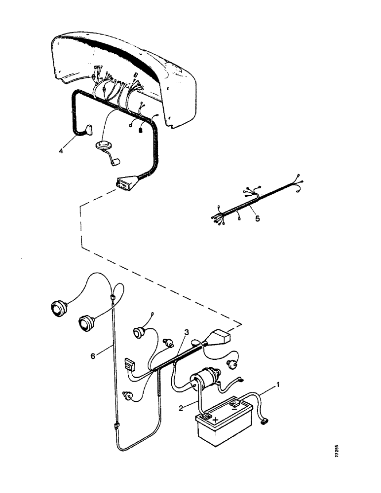 Схема запчастей Case IH 1212 - (M32) - ELECTRICAL EQUIPMENT, ELECTRICAL WIRING, STARTING AND HEADLAMPS 1210 AND 1212 TRACTOR, A AND AFTER (06) - ELECTRICAL SYSTEMS