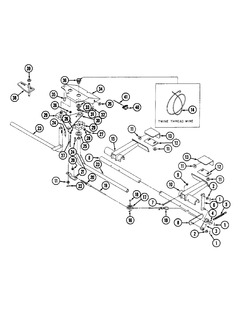 Схема запчастей Case IH 3450 - (78) - ELECTRIC TWINE TIE AND CUT-OFF 