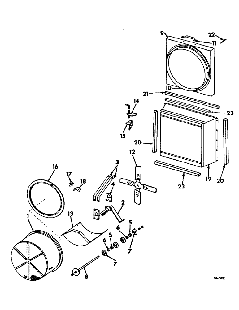 Схема запчастей Case IH 715 - (06-02) - COOLING, ROTARY SCREEN Cooling