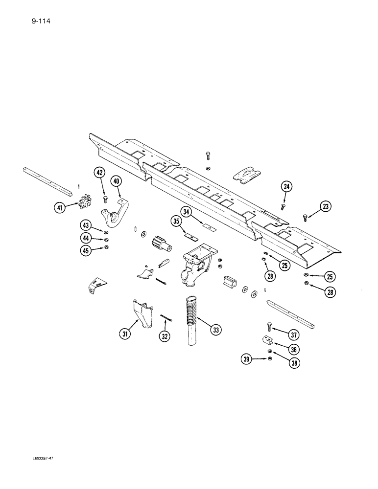 Схема запчастей Case IH 6300 - (9-114) - GRAIN FEED (09) - CHASSIS/ATTACHMENTS