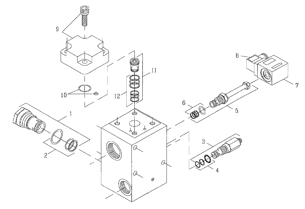 Схема запчастей Case IH AUSTOFT - (B03[05]) - HYDRUALIC VALVE-MAIN HOIST Hydraulic Components & Circuits