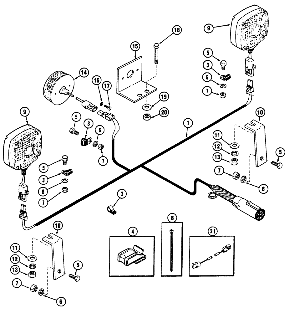 Схема запчастей Case IH 5400 - (4-02) - ELECTRICAL SYSTEM (04) - ELECTRICAL SYSTEMS