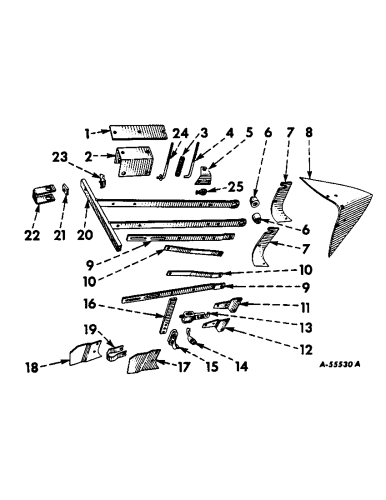 Схема запчастей Case IH 187 - (D-05) - COVERING FRAME 