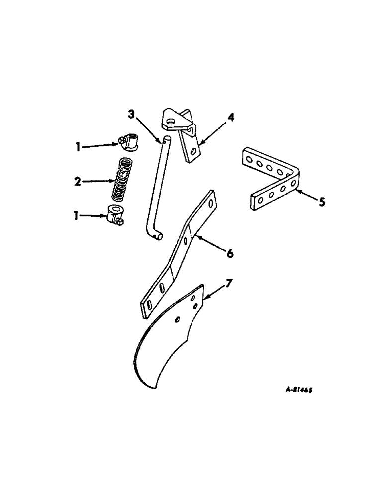 Схема запчастей Case IH 66-SERIES - (U-42[A]) - BLADE COVERING ATTACHMENT, WIDE, ONE PER ROW 