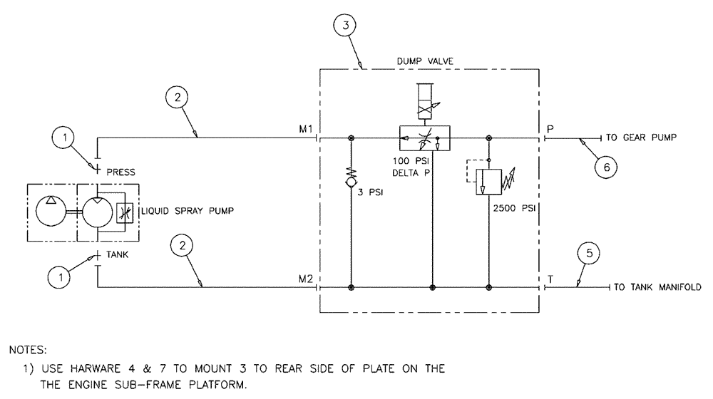 Схема запчастей Case IH SPX4410 - (06-015) - PRODUCT PUMP HYDRAULIC GROUP Hydraulic Plumbing