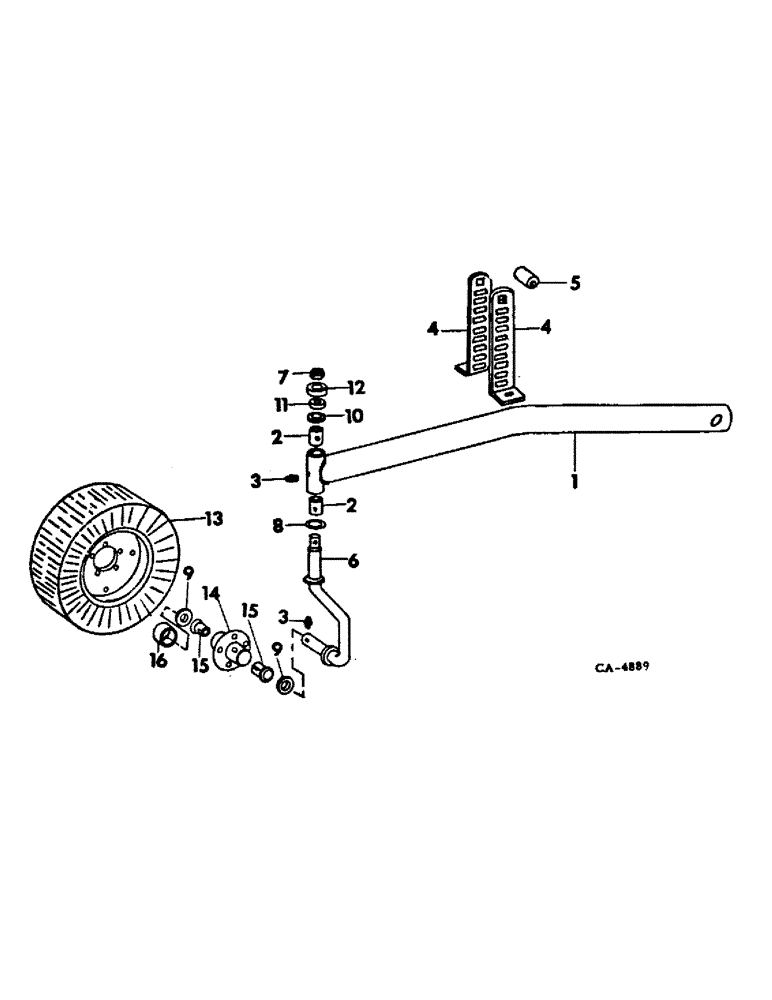 Схема запчастей Case IH 400 - (U-5) - GAUGE WHEEL 