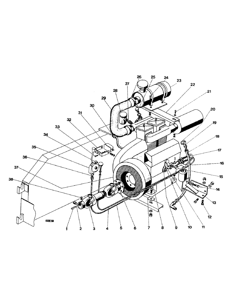 Схема запчастей Case IH 1529 - (030) - RUSTON ENGINE 