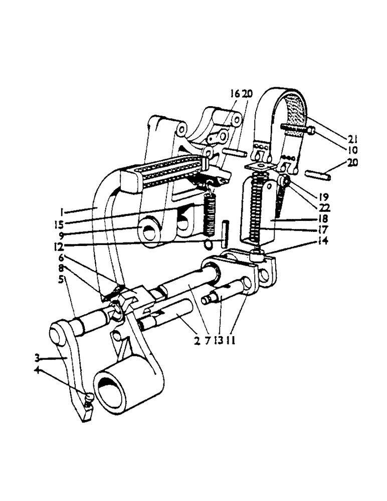 Схема запчастей Case IH 1200 - (026) - CLUTCH STOP (03.1) - CLUTCH