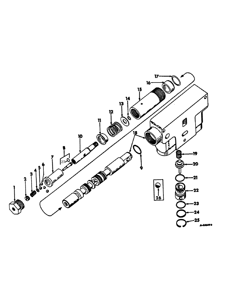 Схема запчастей Case IH 2656 - (F-56) - HYDRAULICS, HYDRAULIC CONTROL VALVE, FOUR POSITION SPRING CENTERED (07) - HYDRAULIC SYSTEM