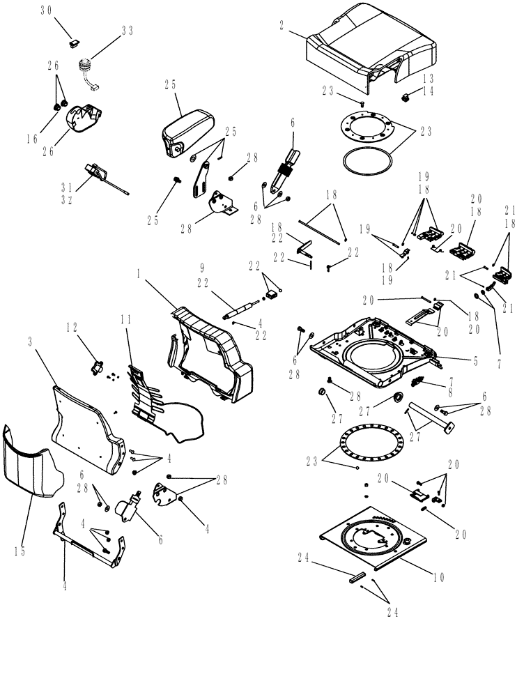 Схема запчастей Case IH MX230 - (09-31) - CUSHION ASSEMBLY - SEAT (09) - CHASSIS/ATTACHMENTS