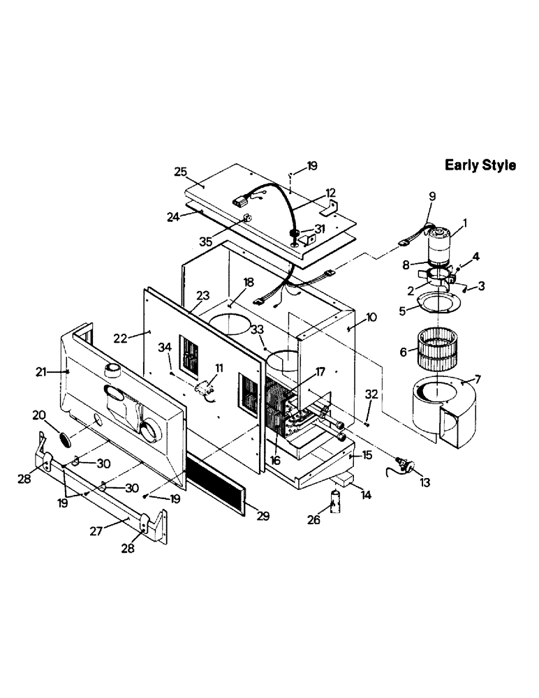 Схема запчастей Case IH PTA280 - (03-03) - A/C & HEATER MODULE (03) - Climate Control