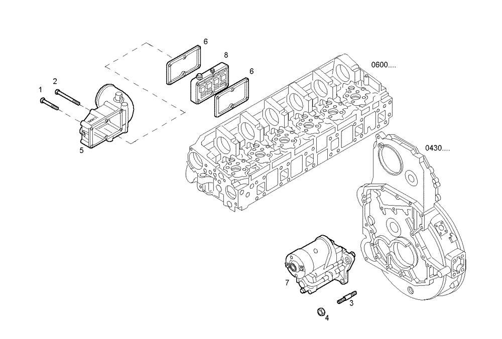 Схема запчастей Case IH F3AE0684G B001 - (3600.101) - STARTER MOTOR 