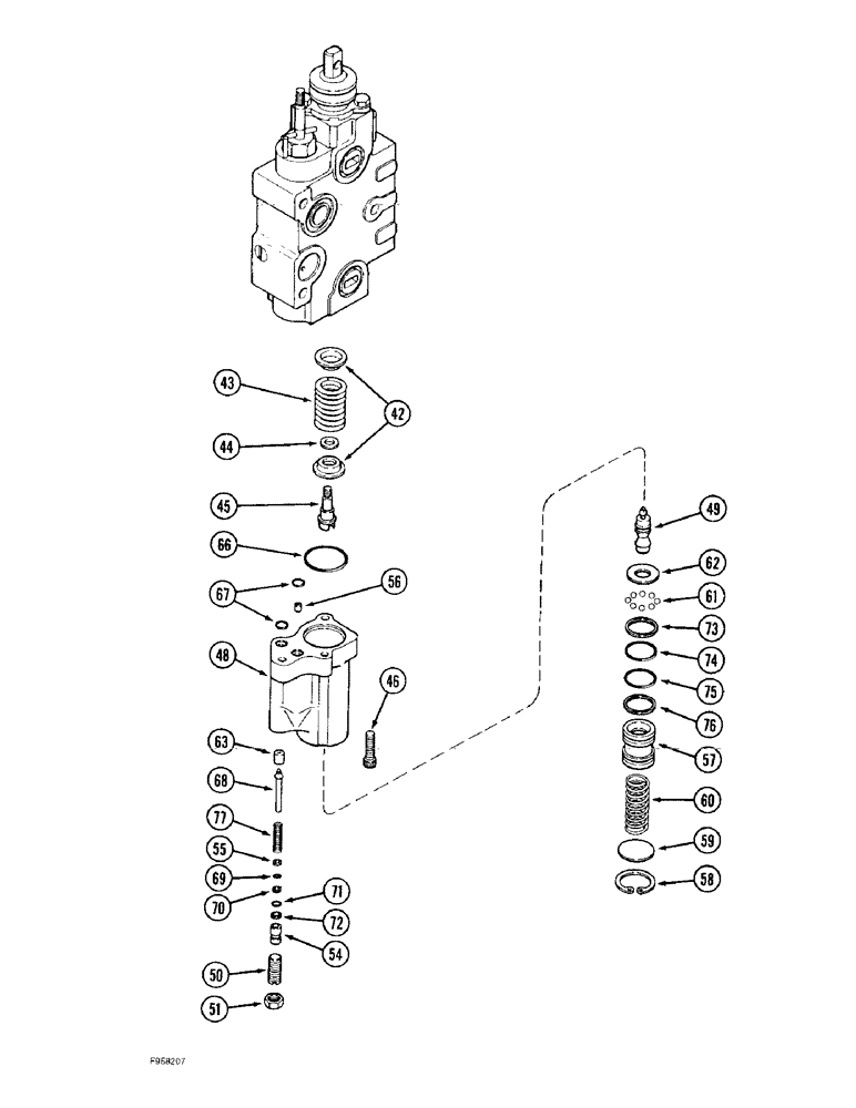 Схема запчастей Case IH 9310 - (8-066) - PRIORITY REMOTE HYDRAULIC VALVE KIT, WITH LOAD CHECK, CONTINUED (08) - HYDRAULICS