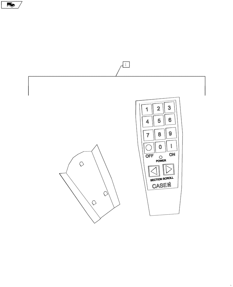 Схема запчастей Case IH 3330 - (55.440.35) - REMOTE CONTROL ASSEMBLY, ACCUBOOM SECTION (55) - ELECTRICAL SYSTEMS