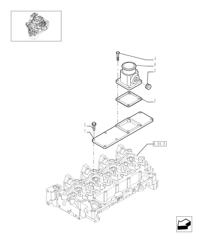 Схема запчастей Case IH F4BE0484C D601 - (0.07.1[01]) - INTAKE MANIFOLD 