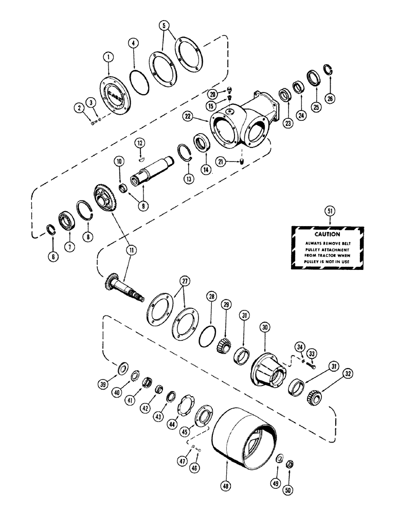 Схема запчастей Case IH 870 - (224) - BELT PULLEY (06) - POWER TRAIN