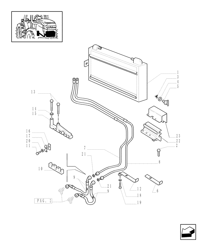 Схема запчастей Case IH MXM175 - (1.29.7/02[01B]) - GEARBOX LUBRICATION PIPING - D4859 - C5067 (03) - TRANSMISSION