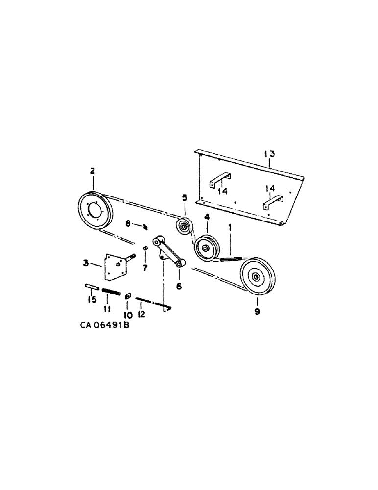 Схема запчастей Case IH 1440 - (20-16) - SEPARATOR, STRAW SPREADER DRIVE, S/N 20977 AND ABOVE, S/N 20976 AND BELOW WITH STRAW CHOPPER Separation