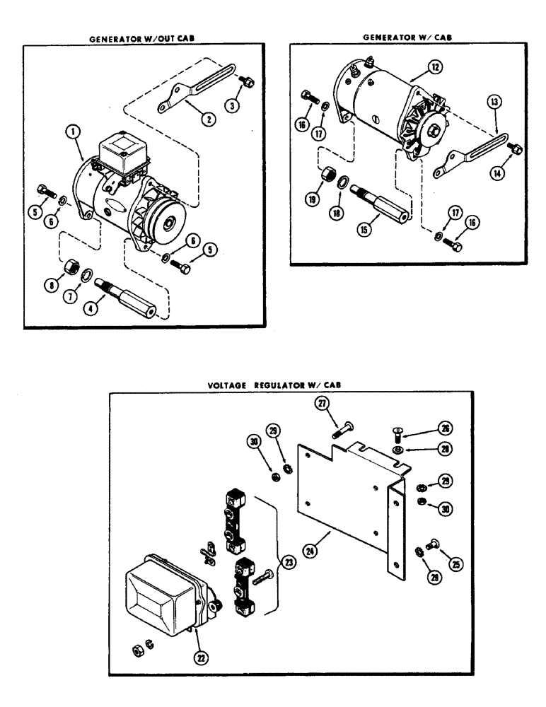 Схема запчастей Case IH 930-SERIES - (060) - A33983 GENERATOR, ELECTRICAL ATTACHING PARTS (04) - ELECTRICAL SYSTEMS