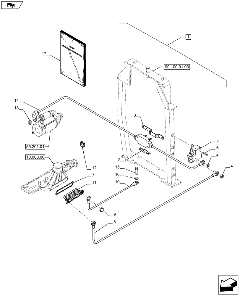 Схема запчастей Case IH PUMA 185 - (88.055.15) - DIA KIT - GRID HEATER (88) - ACCESSORIES