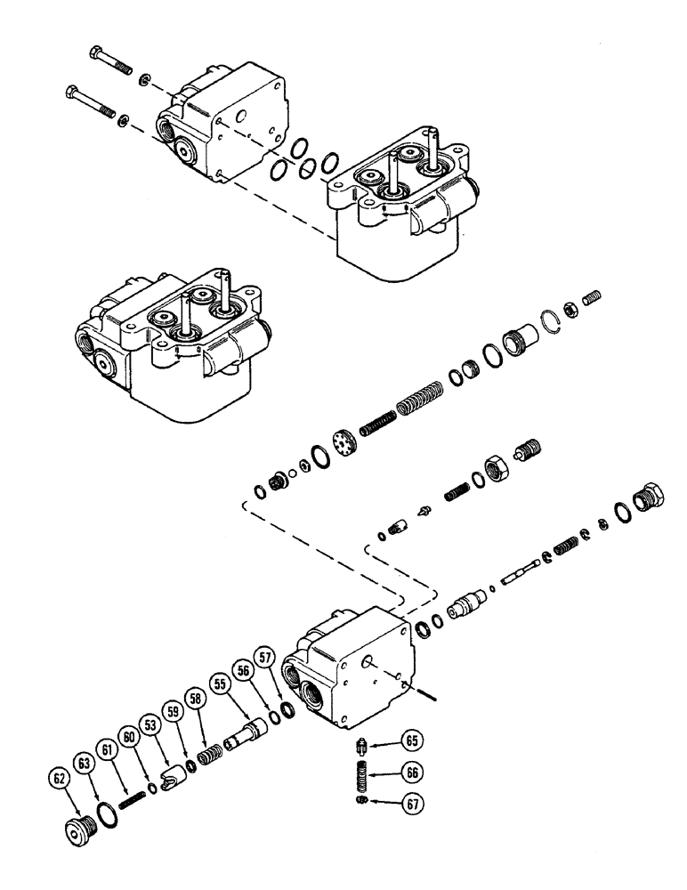 Схема запчастей Case IH 2290 - (7-344) - POWER BRAKE VALVE (07) - BRAKES