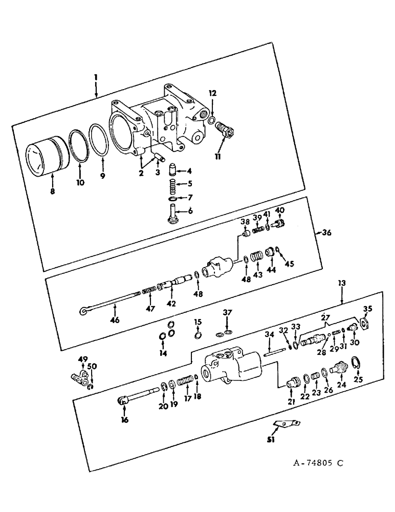 Схема запчастей Case IH 3088 - (10-59) - HYDRAULICS, DRAFT CONTROL CYLINDER AND VALVE, 3088, 3288 AND 3688HC TRACTORS (07) - HYDRAULICS