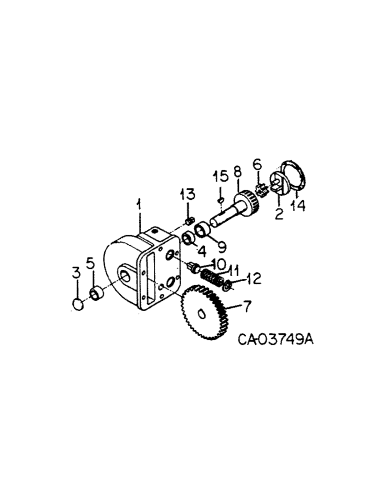 Схема запчастей Case IH 4366 - (07-08[A]) - DRIVE TRAIN, TRANSMISSION OIL PUMP, 4366 TRACTOR (04) - Drive Train