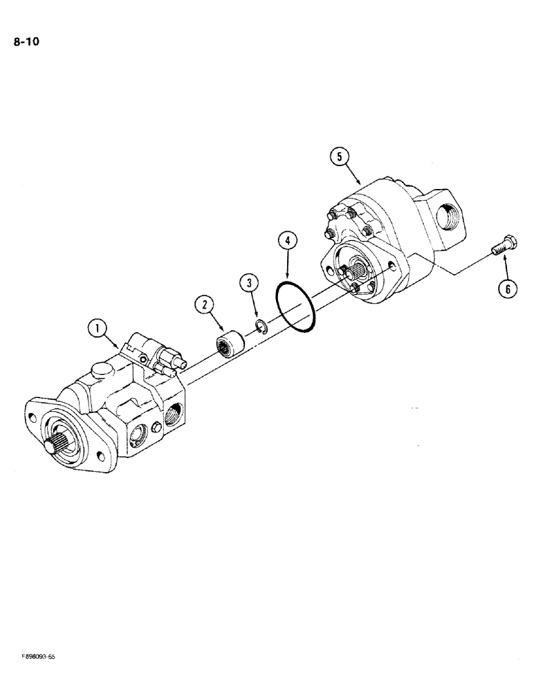 Схема запчастей Case IH 9270 - (8-10) - HYDRAULIC PUMP ASSEMBLY (08) - HYDRAULICS