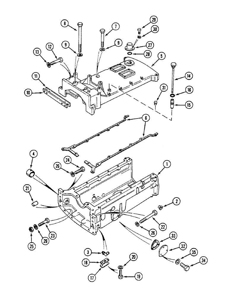 Схема запчастей Case IH 1294 - (9-284) - REAR MAIN FRAME AND COVERS (09) - CHASSIS/ATTACHMENTS