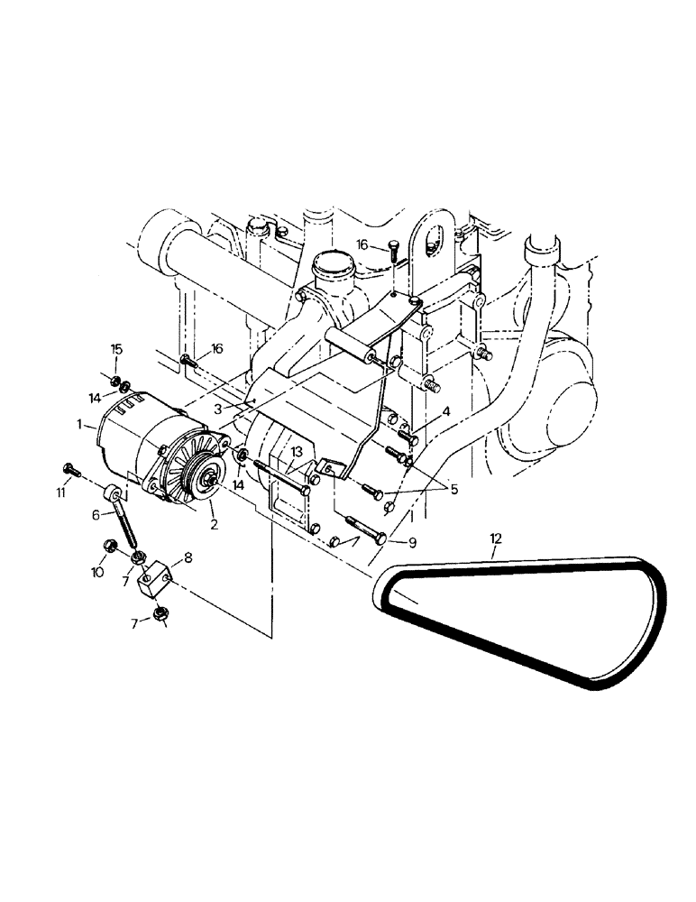 Схема запчастей Case IH KS-325 - (02-09) - ALTERNATOR & MOUNTING, CAT 3406 ENGINE (06) - ELECTRICAL