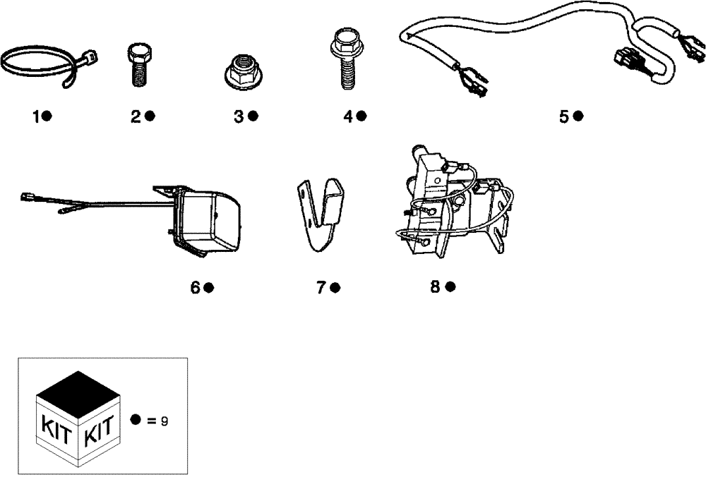 Схема запчастей Case IH SCOUT - (88.404.05) - DIA KIT, TAIL LIGHTS AND BRAKE LIGHTS (88) - ACCESSORIES