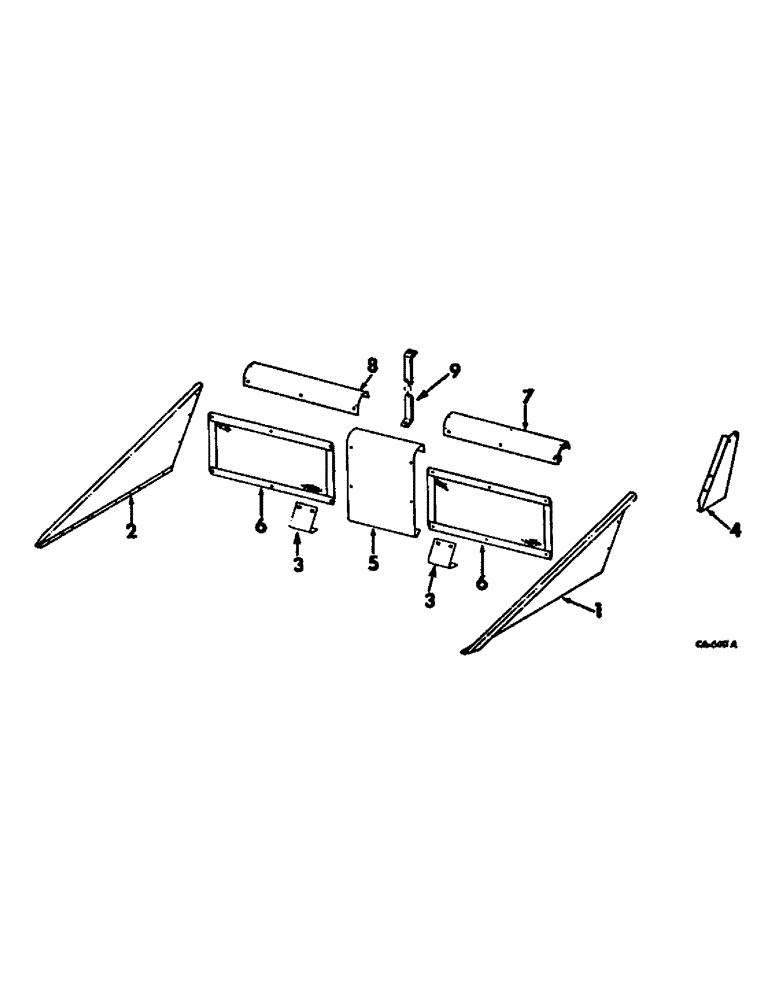 Схема запчастей Case IH 743 - (M-33) - GATHERER EXTENSIONS (58) - ATTACHMENTS/HEADERS