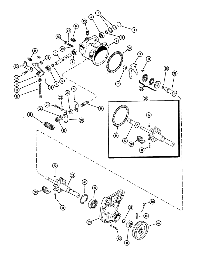 Схема запчастей Case IH 660 - (413A) - A37881 GOVERNOR, 201 SPARK IGNITION ENGINE, ENGINE SERIAL NUMBER 2616145 TO 2638956 