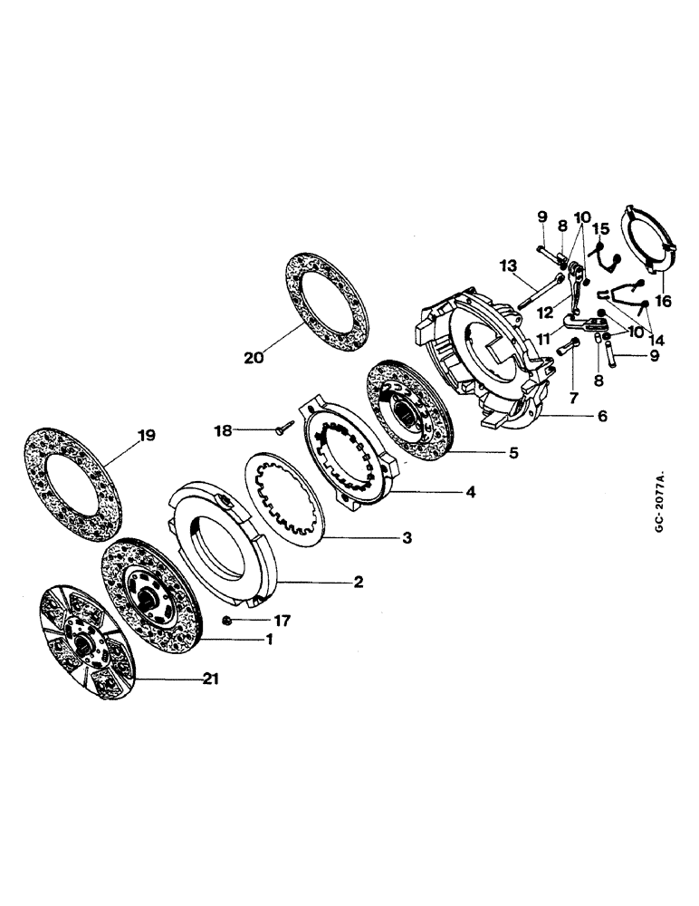 Схема запчастей Case IH 533 - (07-05) - DOUBLE CLUTCH "LUK" (04) - Drive Train