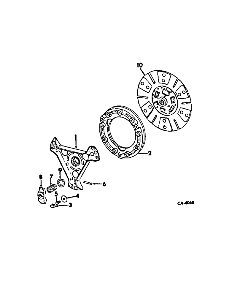 Схема запчастей Case IH 2500 - (07-12) - DRIVE TRAIN, CLUTCH, 2500 SERIES A TRACTORS WITH FORWARD AND REVERSE (04) - Drive Train