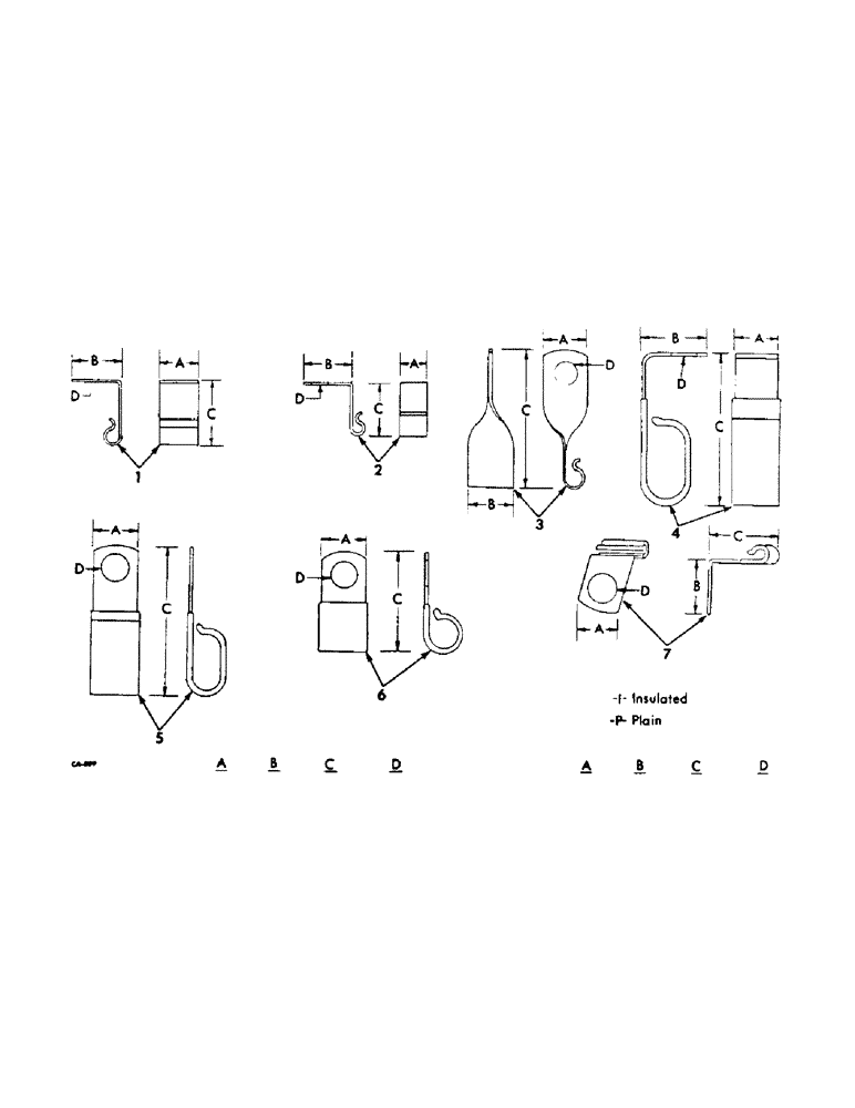 Схема запчастей Case IH 2400 - (08-27) - ELECTRICAL, CLIPS (06) - ELECTRICAL