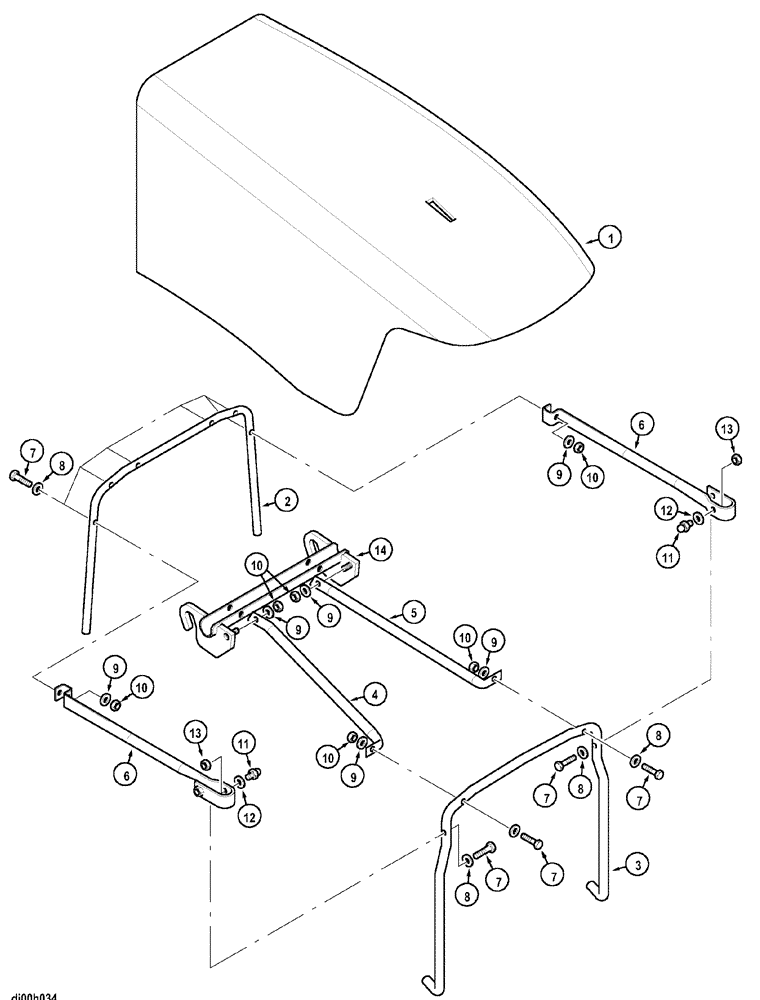 Схема запчастей Case IH MX80C - (09-11) - HOODSHEET (09) - CHASSIS